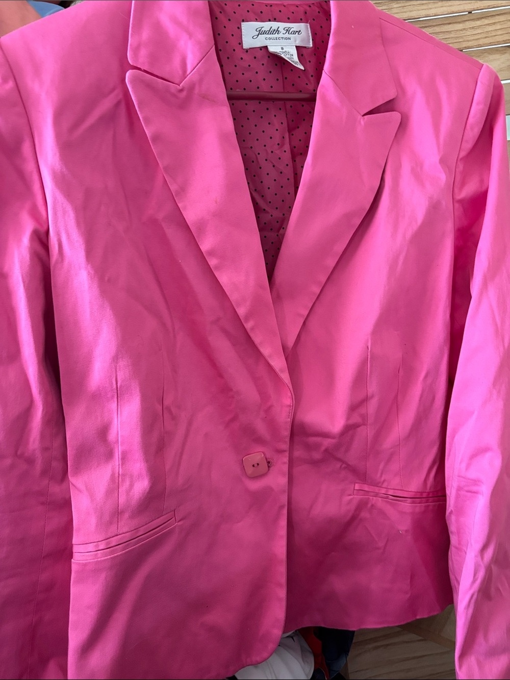 Judith Hart Hot Pink Women’s Blazer 8